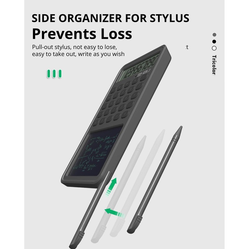 Calculator with Notepad, 12 Digit LCD Display Desktop Calculator with