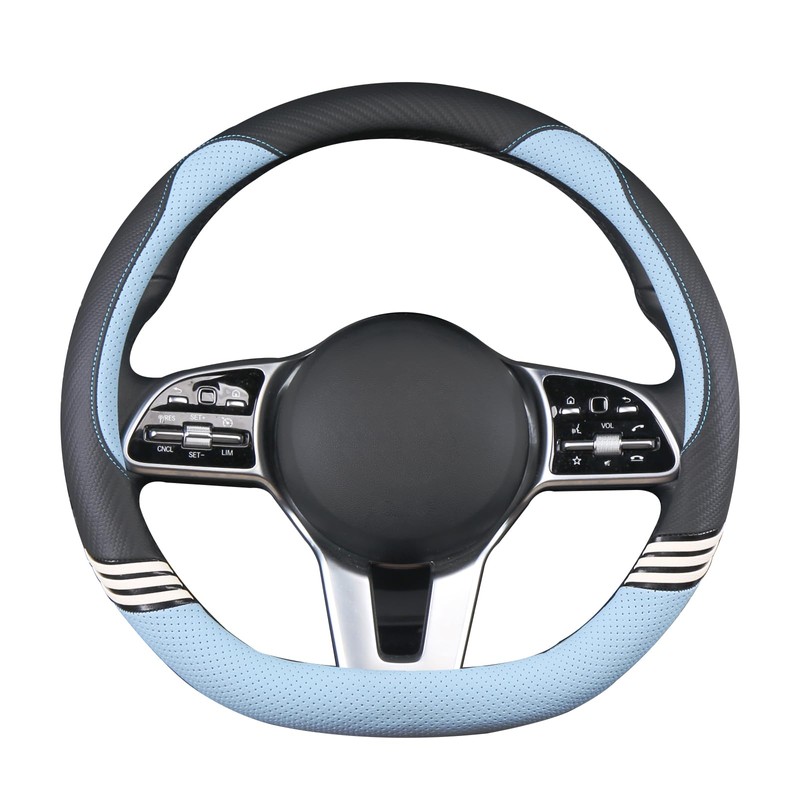 Binsheo Cute Steering Wheel Cover D Shape for Women Men