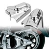XMMT Chrome Rear Axle Phantom Covers for Harley Softail Standard