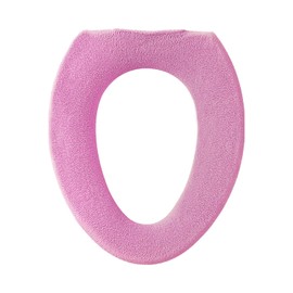 OKA Royal Collection Arts O-Shaped Toilet Seat Cover, Pink (Washable, Nordic, Fashionable)