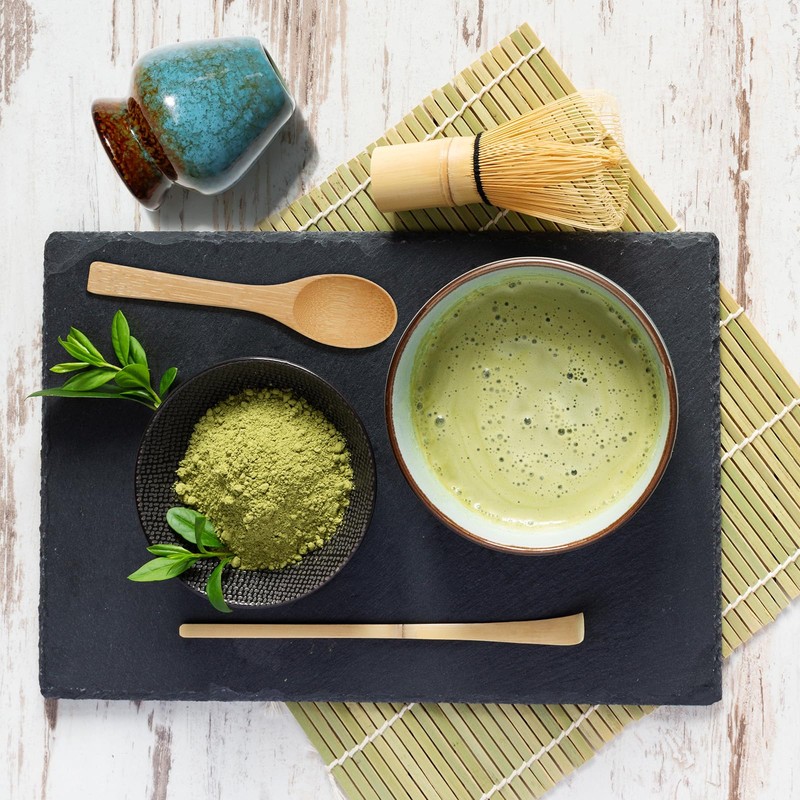 Matcha Set, Japanese Ceremony, Natural Bamboo Matcha Whisk, Bamboo Spoon,
