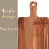 Large Acacia Wood Cutting Board with Handle, 16 x 8