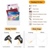 Fushing 10 Pcs Retractable ID Card Holder Key Ring Badge