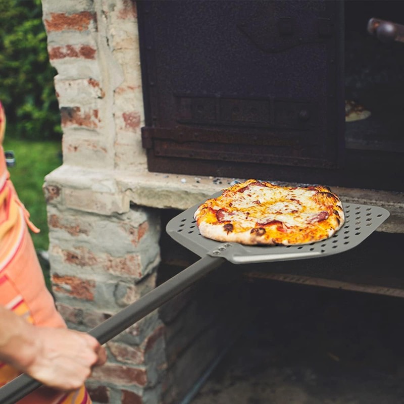G.a HOMEFAVOR 12"x 15" Perforated Pizza Peel 47 Inch overall,