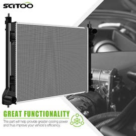 SCITOO for 2013-2019 for Nissan Sentra 1.6L 1.8L Automotive Replacement Radiator 13365