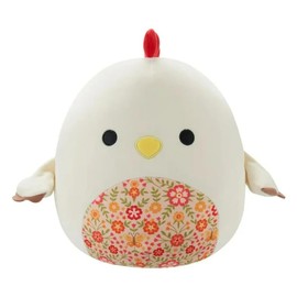Squishmallow Todd The Rooster Plush Toy, 8 Inches, Floral Belly Pattern