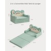 YACODAVO 2-in-1 Kids Couch Fold Out, Convertible Toddler Couch to