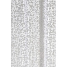 Elbersdrucke Semi-Transparent Bistro Curtain Membrane 00 White 45 x 160 cm Panel Curtain for Kitchen Window Privacy Screen 198480