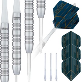 Unicorn Heritage Striker Dartpfeile mit Stahlspitze, Silber, 25 g