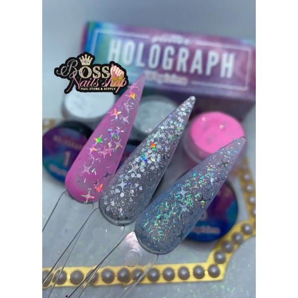 Wapizima Mini Coleccion HOLOGRAPHIC Set Of 3 Jars 0.25 oz