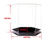 Hat Display Case,Baseball Cap hat Box,Hexagons Clear Acrylic Display Case