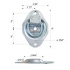 Lonffery 6 Pack Recessed D-Ring Tie Down Anchors (1200 lb.