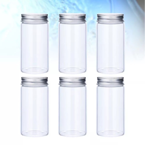 None 6 Pcs Transparent Cookie Jar Portable Storage Sealing Effect