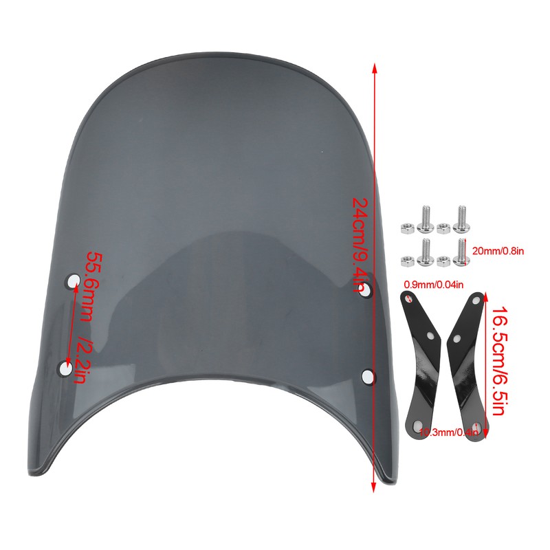Motorcycle Wind Deflector Universal AntiCrack Scratch Resistant Fit for Triumph
