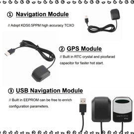 VK 162 G Dongle Navigation Module USB GPS External GPS Antenna Remote Mount USB GPS Receiver USB GPS ontvanger for Google Earth DC3.3-5V Modules récepteurs