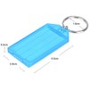 SENRISE Plastic Keychains for Luggage, Name Tag with Split Ring,