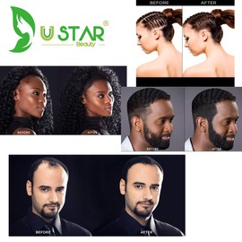 USTAR Economy Keratin Hair building Fibers Light Brown 12 grams 30 Days Supply