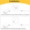 MECCANIXITY 1.8 ft Retractable Cable Lock with Latch Remote Control
