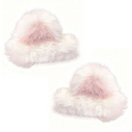 HUIKKJP Set of 2 Fluffy Cat Ears Hair Clips, Cute Beast Ears Cosplay Hair Ornaments, Children's Disguise Hair Accessories