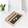 KICHOUSE 1 Set Wooden Number Dice Game Fun Gathering Game