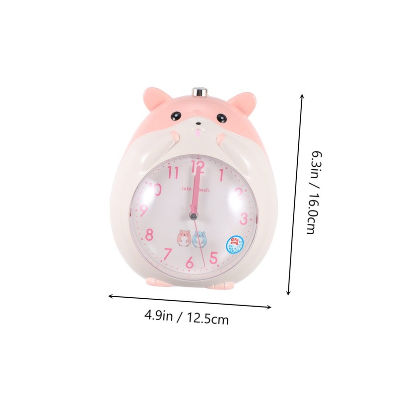 ABOOFAN Cartoon Hamster Alarm Clock Light Digital Clock for Boys