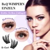 B&Qaugen Individual Eyelashes, 192 Pieces, 16MIX, B&Q DIY Lash Clusters,