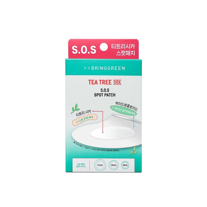 Bring Green Tea Tree Cica SOS Spot Patch 75+25 sheets
