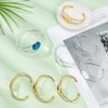 arricraft Pack of 8 Bezel Blank Bracelets, 2 Colours, Gold