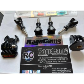 For GoPro 4 Genuine GoPro Short Thumb screws+RC Tripod-buckle Mount for All Hero Session