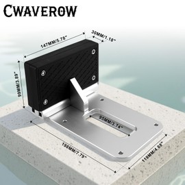 CWaveRow Universal Kayak Trolling Motor Mount Transom Mount Bracket Compatible with Flat Stern Kayaks or Boats Fits Electric Trolling Motors Only Heavy Duty Easy Install