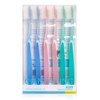 QIANTAIYING Extra Soft Toothbrush 6-Pack, Regular Head (3 Colors -