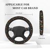 Vintage Mushroom Leaf Steering Wheel Cover for Women, Universal 15