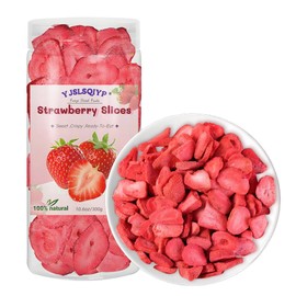 Freeze-Dried Strawberry Slices - 10.6oz (300g) | 100% Natural Fruit | Crunchy Snack for Smoothies, Baking & Desserts | Vegan, Non-GMO