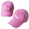BAOZOON 2 Pcs Parent-Child Baseball Hats Adjustable Mama and Mini