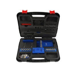 Yuantenhwy Universal High Precision Jig Dowel Cam Jig Kit with 5 Dowel Drilling Sleeves (6/8/10mm), Wood Hole Drilling Guide Woodworking Position for DIY Wood working,Furniture Repair,etc