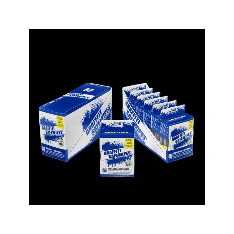 World's Best Graffiti Safewipes - Removes Spray Can Paints, Overspray,