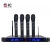 Sound Town 4 Channels UHF Wireless Mountable Metal Microphone Handheld