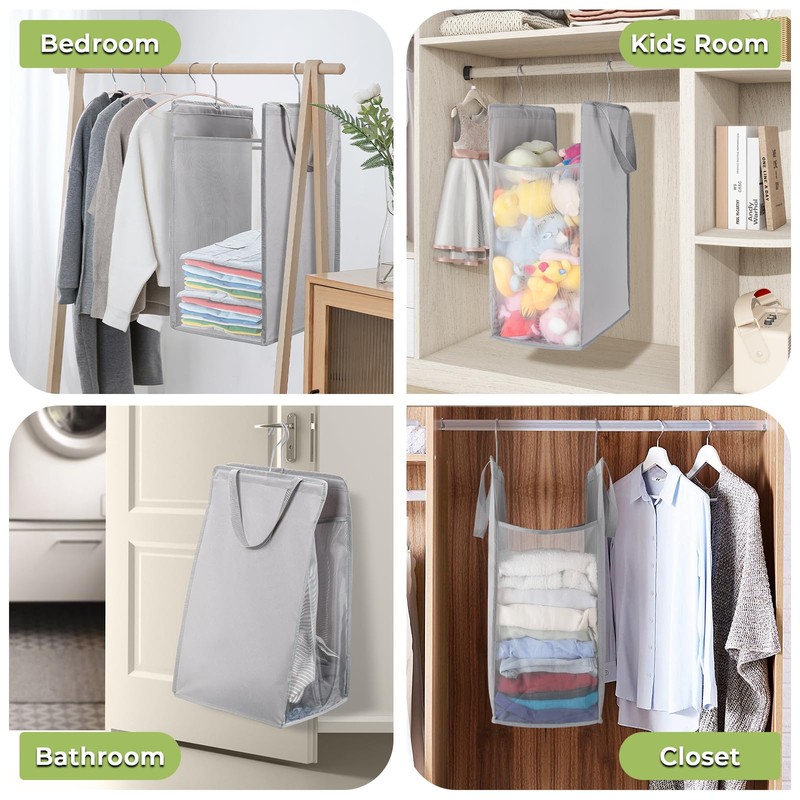 Fentec Hanging Laundry Hamper, Hanging Laundry Basket, Slim Laundry Hamper