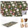 2 Pack Guinea Pig Bedding, Washable Guinea Pig Cage Liner