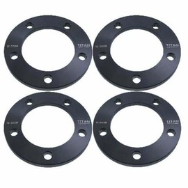 1/2" 5x5.5 Wheel Spacers - Wider Stance, Increased Clearance, Fits Jeep CJ Fits Dodge Ram Fits Ford Bronco Trucks - 1/2 Inch (50mm), 5x139.7 - Set of 4 - Black