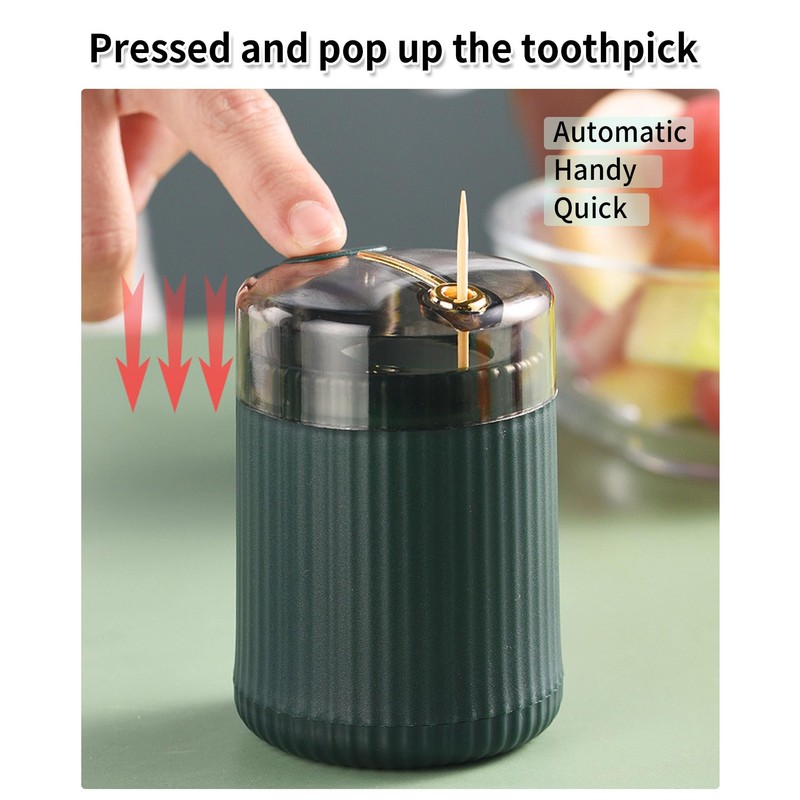 Ulawellor Pack of 2 Toothpick Dispenser, Toothpick Box, Creative Automatic