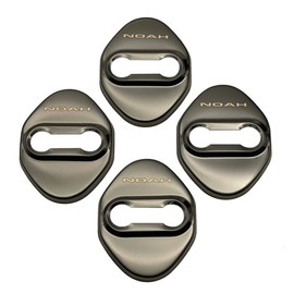 MEKOMEKO Toyota New NOAH 90 Series Striker Cover, Door Lock Cover, Plating, Accessories, Interior Parts, Stainless Steel, 4 PCS, New Noah 90 Series, January 2022 - [Black] NA-MSGB