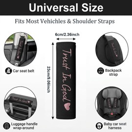 JDDRY 2PCS Car Seat Belt Cover,Seat Belt Pad with Embroidery, Soft Cotton Seat Belt Cushion,Universal Fit for Car (Pink-20)
