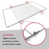 SPARES2GO Universal Adjustable BBQ Grill Shelf for All Makes of