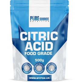 Citric Acid 100% Pure Food Grade for Food Bath Bombs Cleaning Cheese Making Cooking Descaling Descaler By PSN (500g)