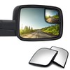 VrooeCoe Convex Stick On Custom Fitted Blind Spot Mirrors Compatible