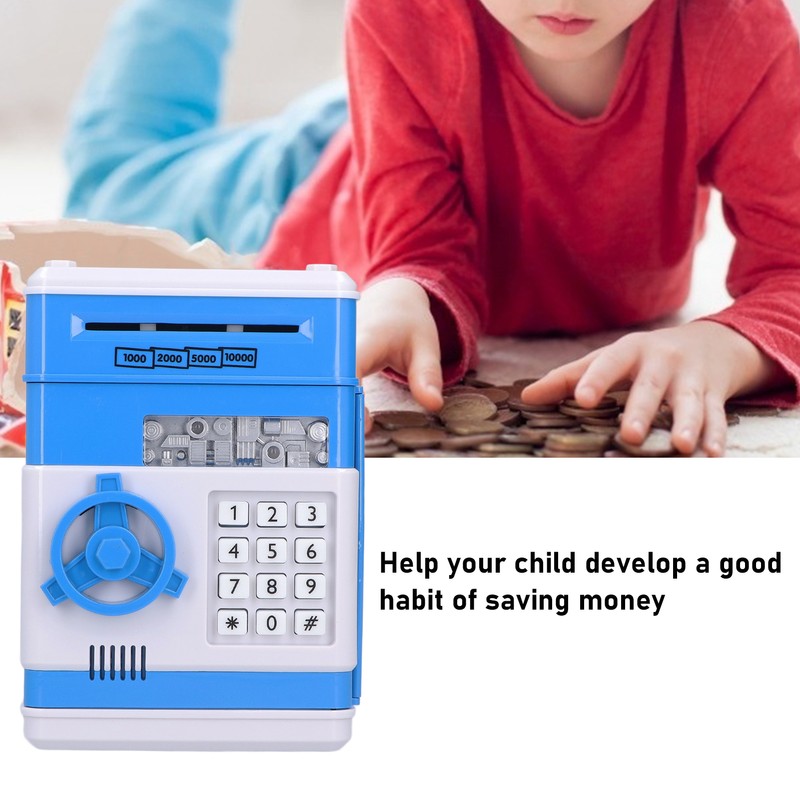Electronic Money Saving Box ATM Password Cash Money Bank Security