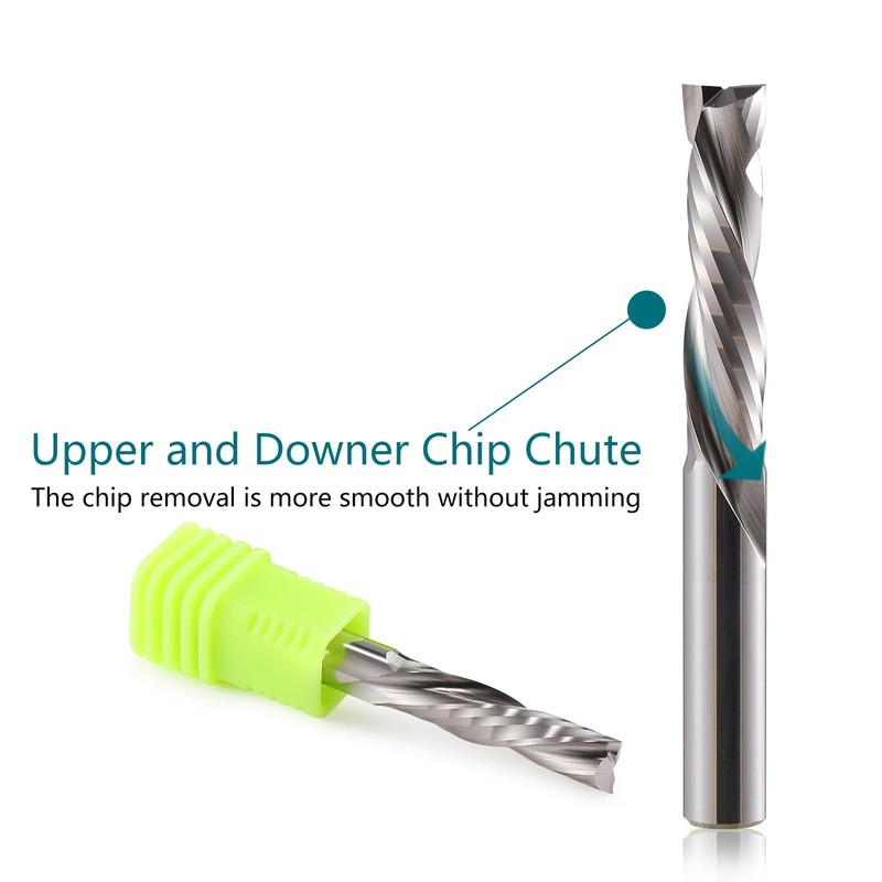 2 Flute Router Bits - Up Down Cut Compression Spiral