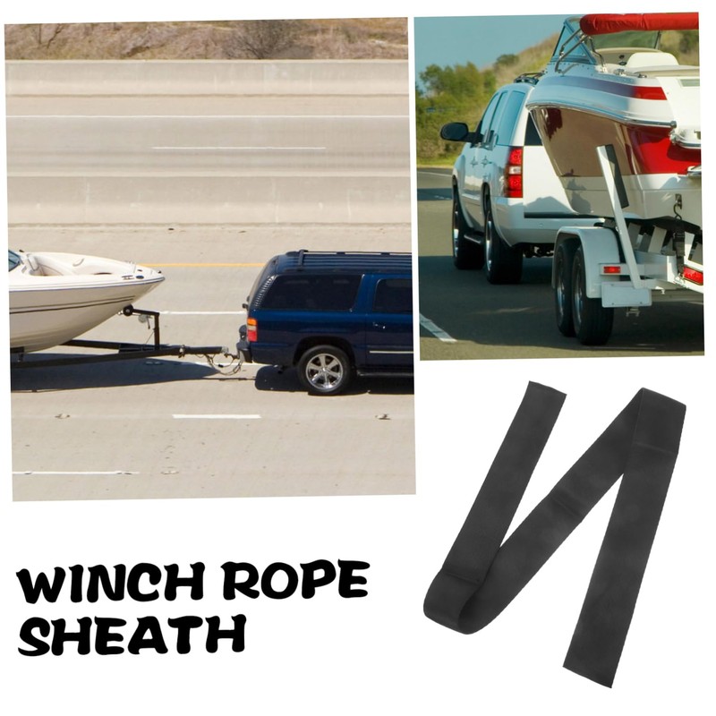 Mobestech Winch Rope Protector Sleeve Durable Winch Cable Cover for