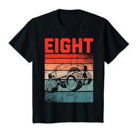 8 Year Old Shirt 8th Birthday Monster Truck Boys Girls Kid T-Shirt